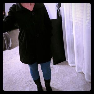 Kenneth cole black peacoat with hood 8